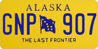 AK license plate GNP907
