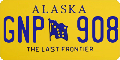 AK license plate GNP908