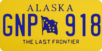 AK license plate GNP918