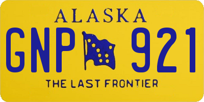 AK license plate GNP921