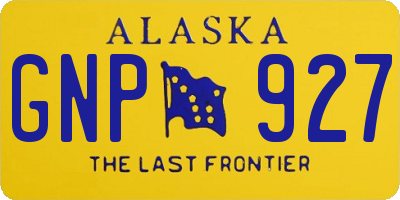 AK license plate GNP927