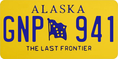 AK license plate GNP941