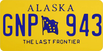 AK license plate GNP943
