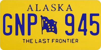 AK license plate GNP945