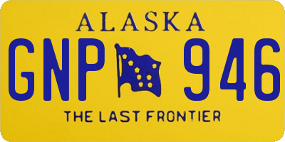 AK license plate GNP946