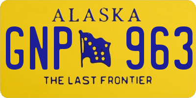 AK license plate GNP963