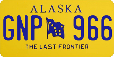 AK license plate GNP966