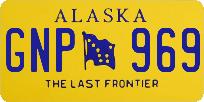 AK license plate GNP969