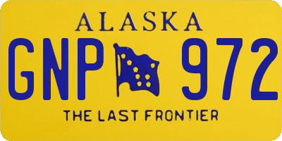 AK license plate GNP972