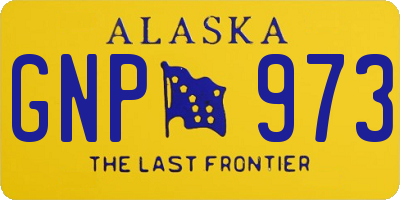AK license plate GNP973