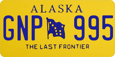 AK license plate GNP995
