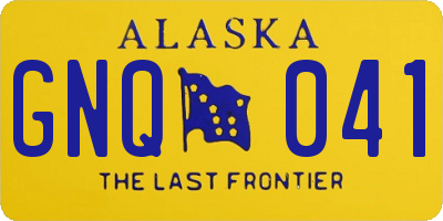 AK license plate GNQ041