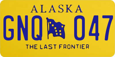 AK license plate GNQ047