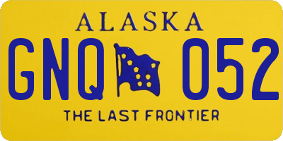 AK license plate GNQ052