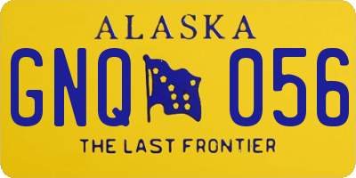 AK license plate GNQ056