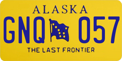 AK license plate GNQ057