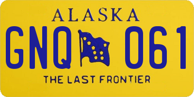 AK license plate GNQ061