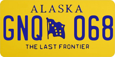 AK license plate GNQ068