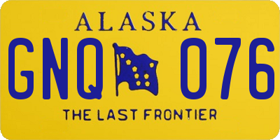 AK license plate GNQ076