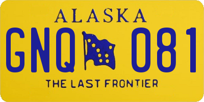 AK license plate GNQ081