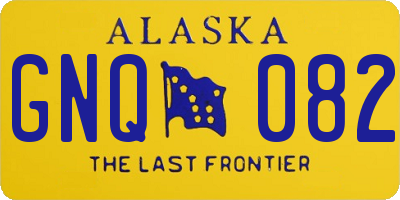 AK license plate GNQ082