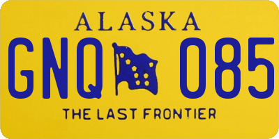 AK license plate GNQ085