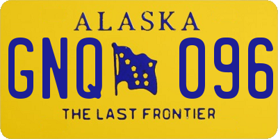 AK license plate GNQ096