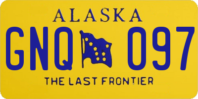 AK license plate GNQ097
