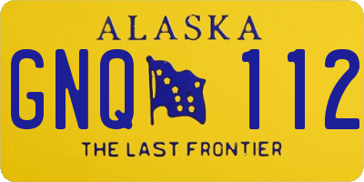 AK license plate GNQ112