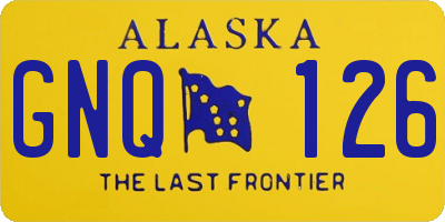AK license plate GNQ126