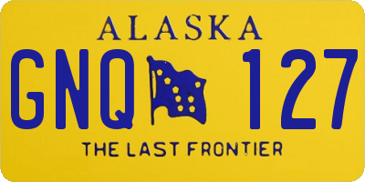 AK license plate GNQ127