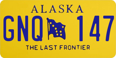 AK license plate GNQ147