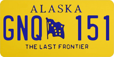 AK license plate GNQ151