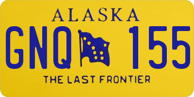 AK license plate GNQ155