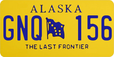 AK license plate GNQ156