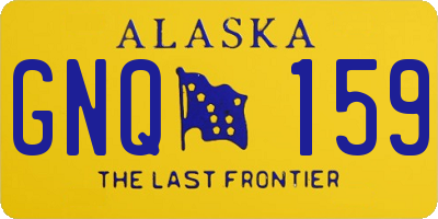 AK license plate GNQ159