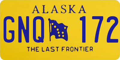 AK license plate GNQ172