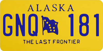 AK license plate GNQ181