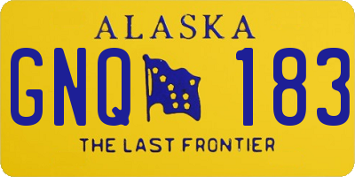 AK license plate GNQ183