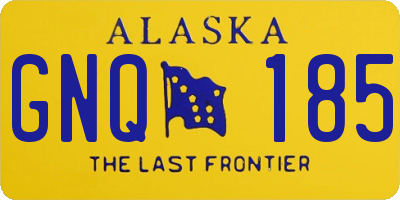 AK license plate GNQ185
