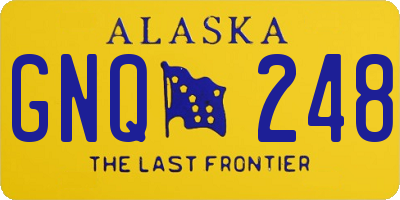 AK license plate GNQ248