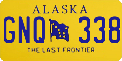 AK license plate GNQ338