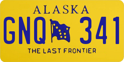 AK license plate GNQ341
