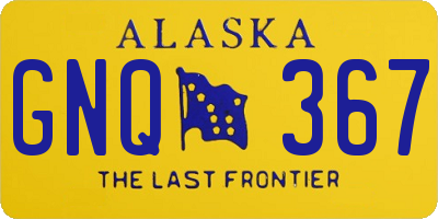 AK license plate GNQ367
