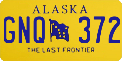AK license plate GNQ372
