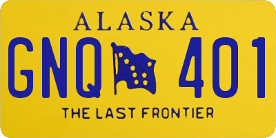 AK license plate GNQ401