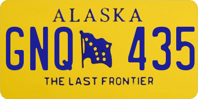AK license plate GNQ435