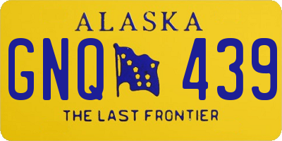 AK license plate GNQ439