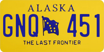 AK license plate GNQ451