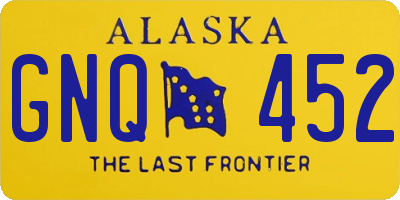AK license plate GNQ452